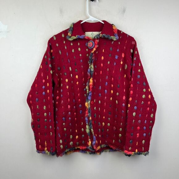 Philip & Jane Gordon Sweaters - s by Philip & Jane Gordon Red and multi-coloured polka dot sweater Size S